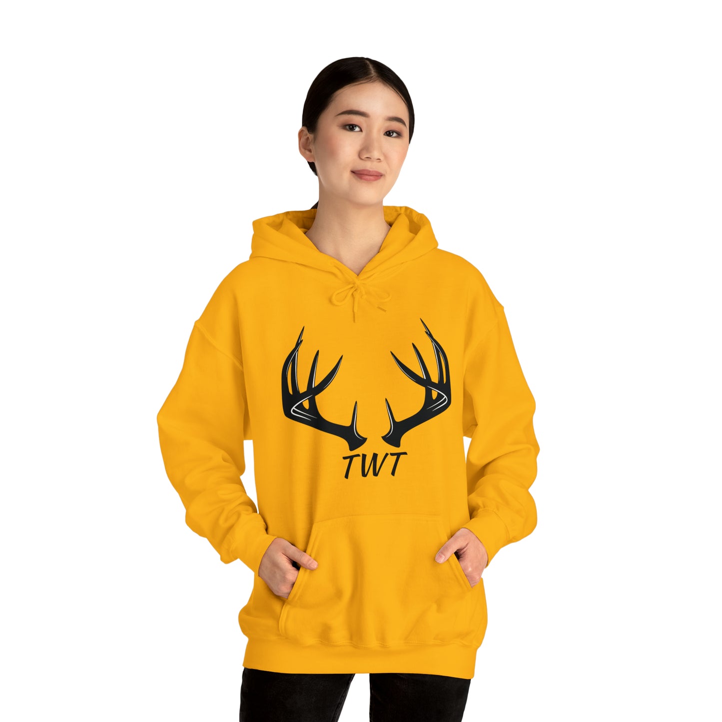 Unisex Heavy Blend™ Hooded Sweatshirt Black lettering